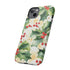 Christmas Holly on a Golden Background - Impact Resistant Phone Case